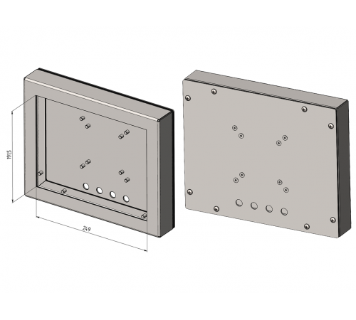 Рамка HF-09-BOX для 9" панелей оператора Weintek