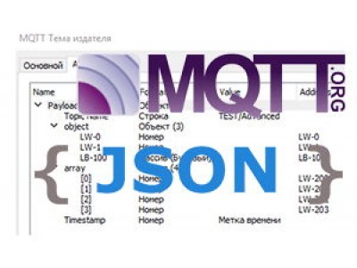 Оптимизация JSON при обмене сообщениями по MQTT в панелях оператора Weintek